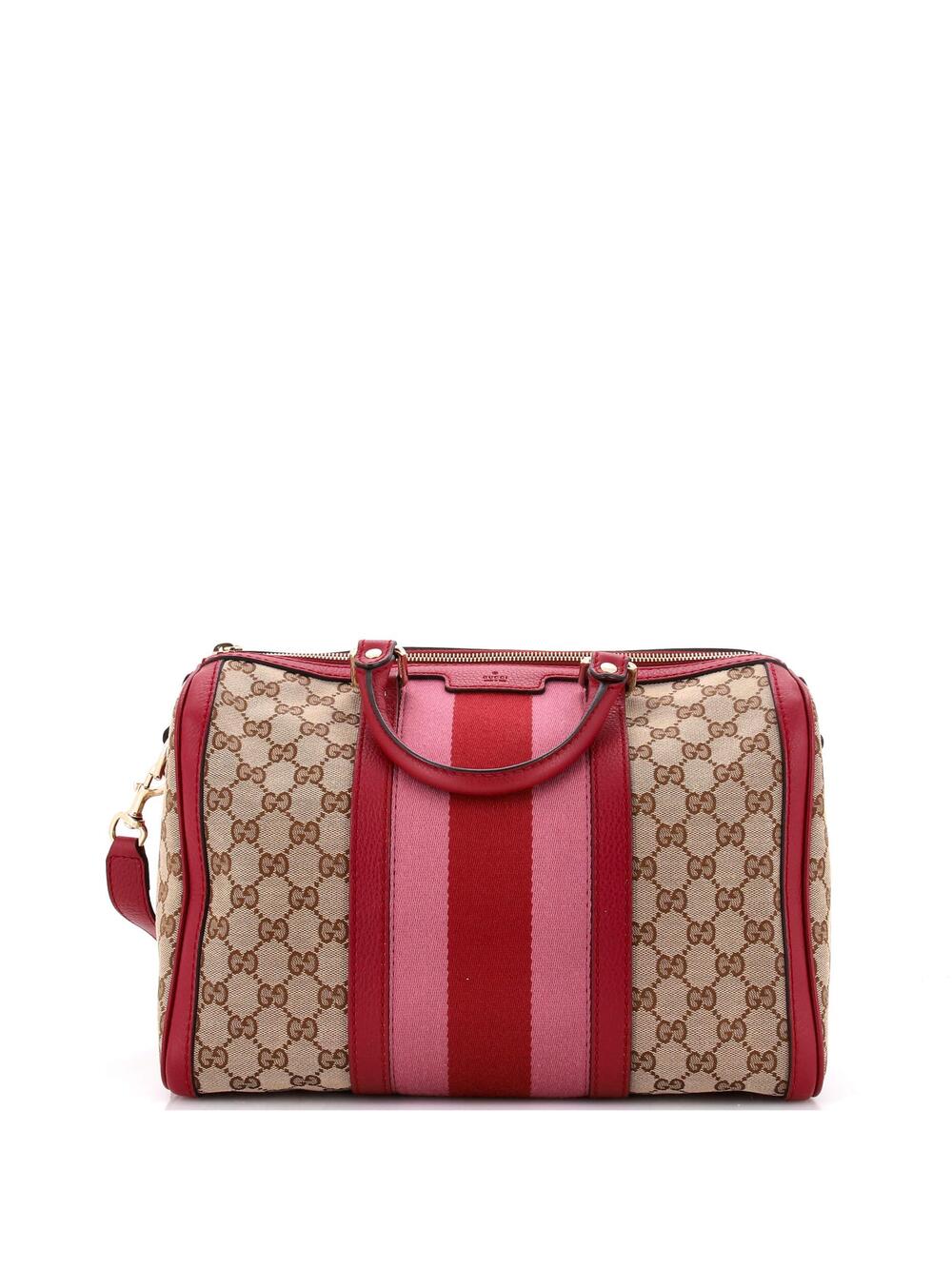 Gucci Vintage Web Boston Bag Gg Canvas #374260G13B
